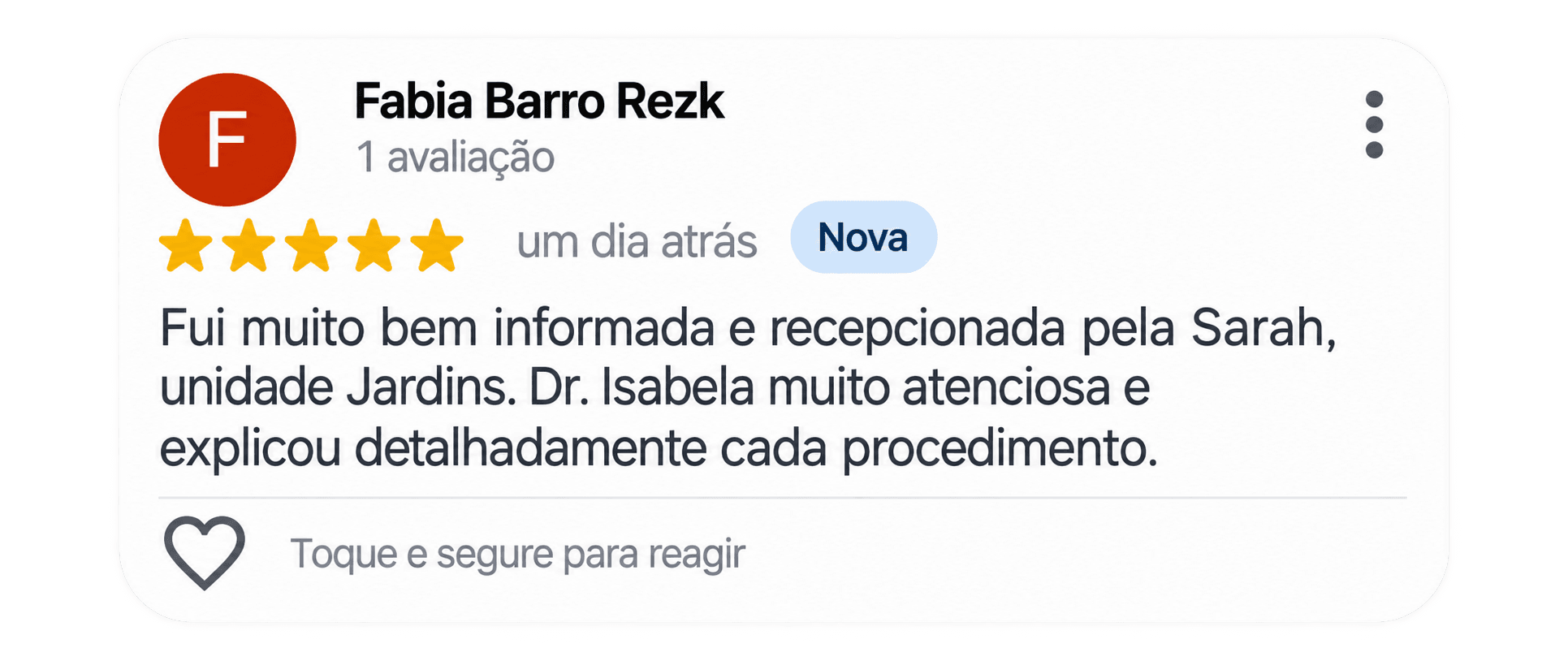 Depoimento de paciente da IGS Clinic